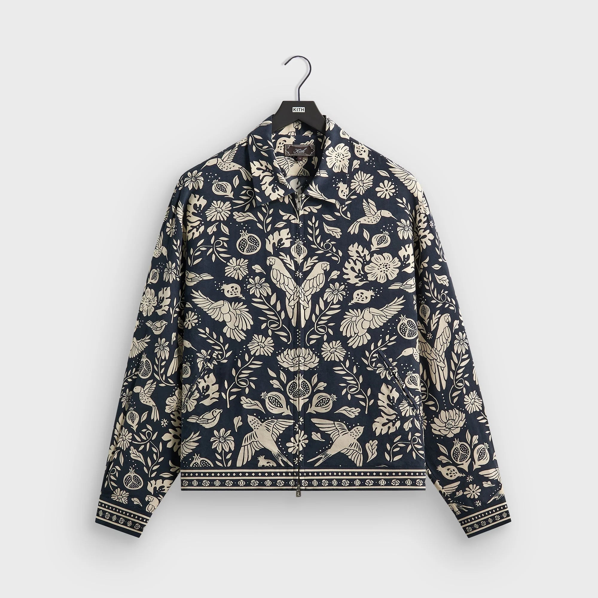 Kith Cupro Linen Connor Blouson Jacket - Nocturnal
