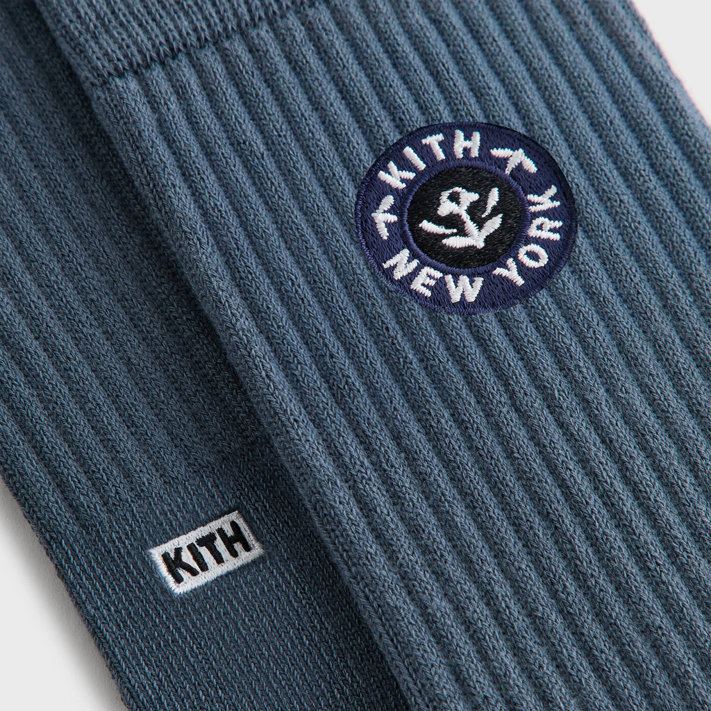 Kith 3-Pack Rose Script Cotton Crew Socks - Multi