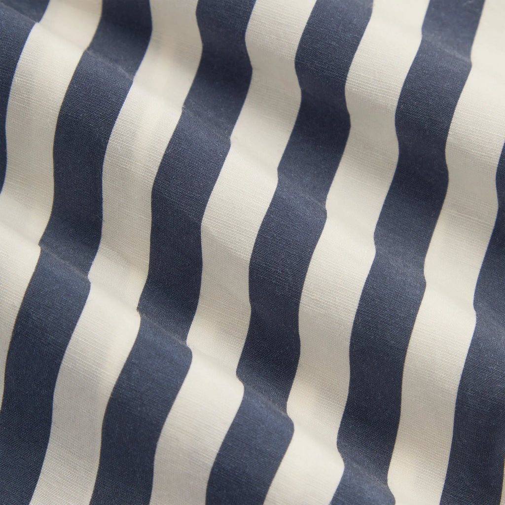 Kith Striped Thompson Camp Collar Shirt - Nocturnal