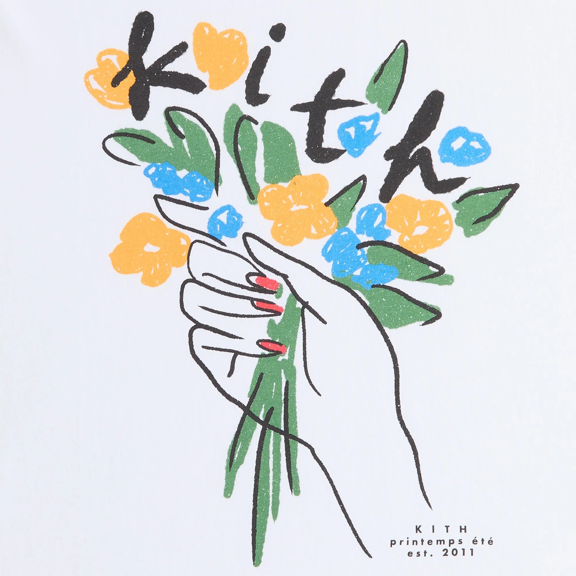 Kith Flowers Tee - White