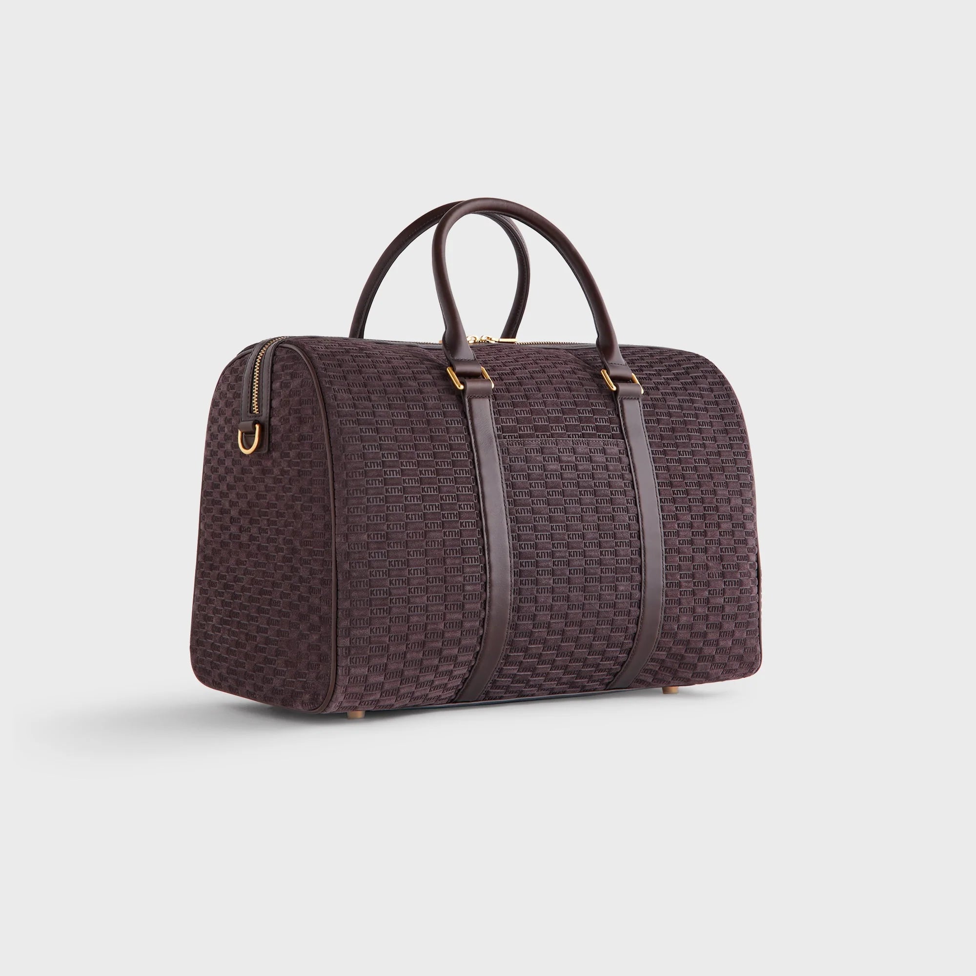 Kith Monogram Suede Traveler K40 Bag - Incognito