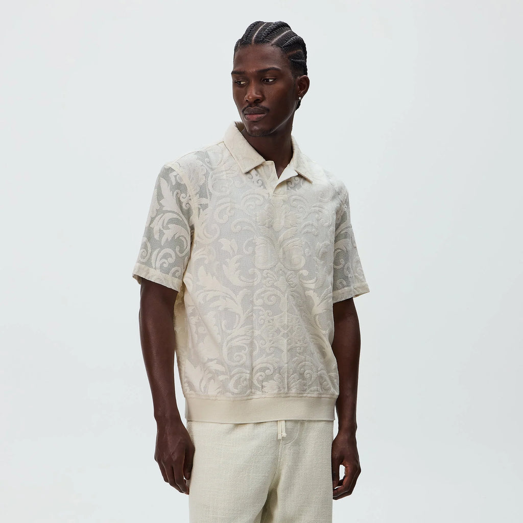 Kith Knit Lace Leo Polo - Sandrift