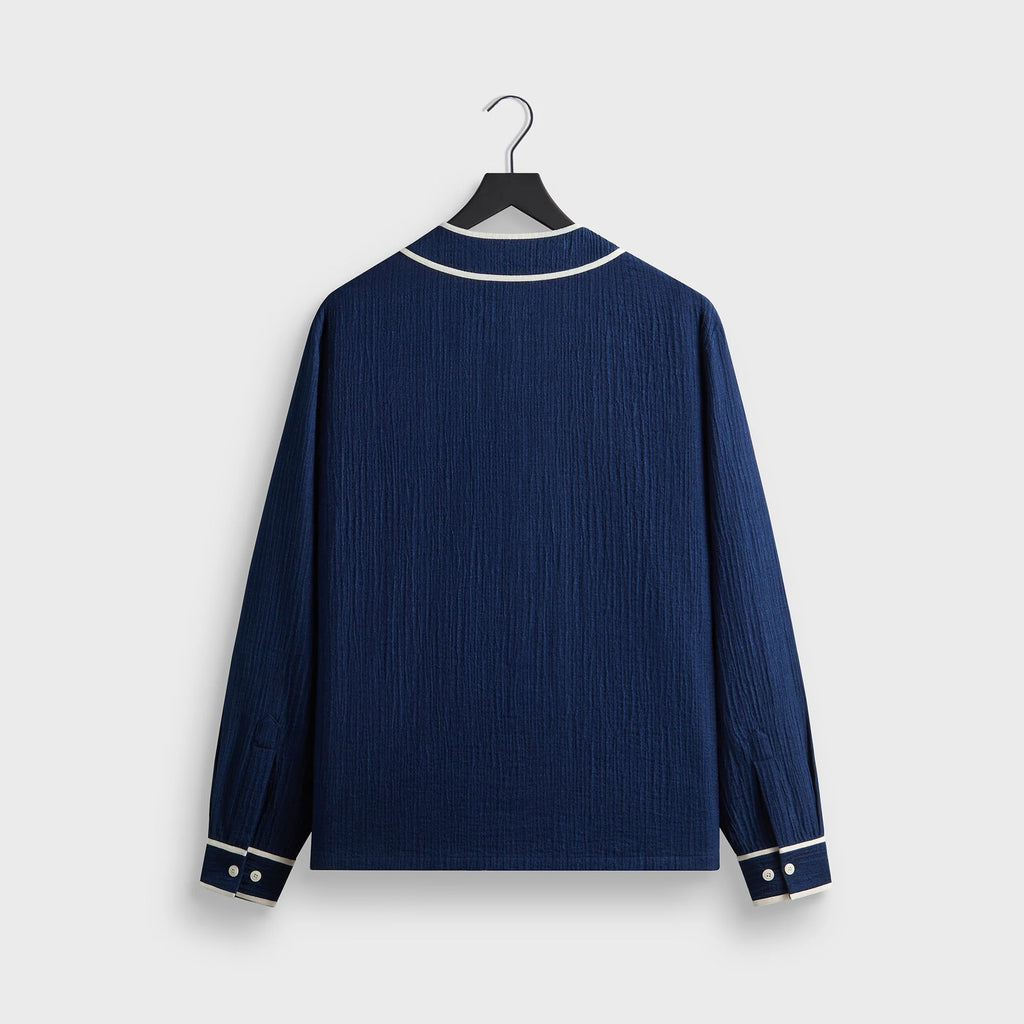 Kith Indigo Seersucker Daley Shirt - Dark Indigo