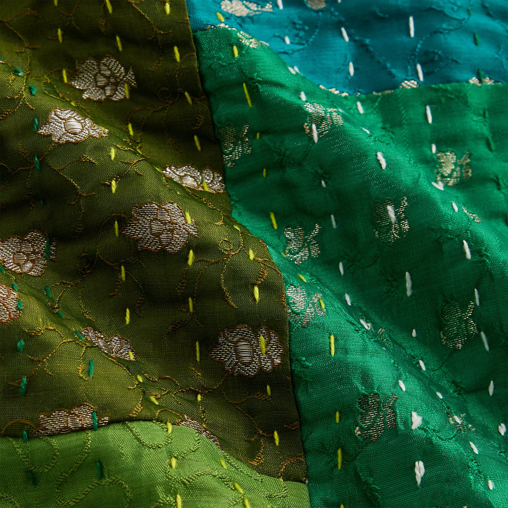 &Kin Tal Patchwork Short - Green / Multi