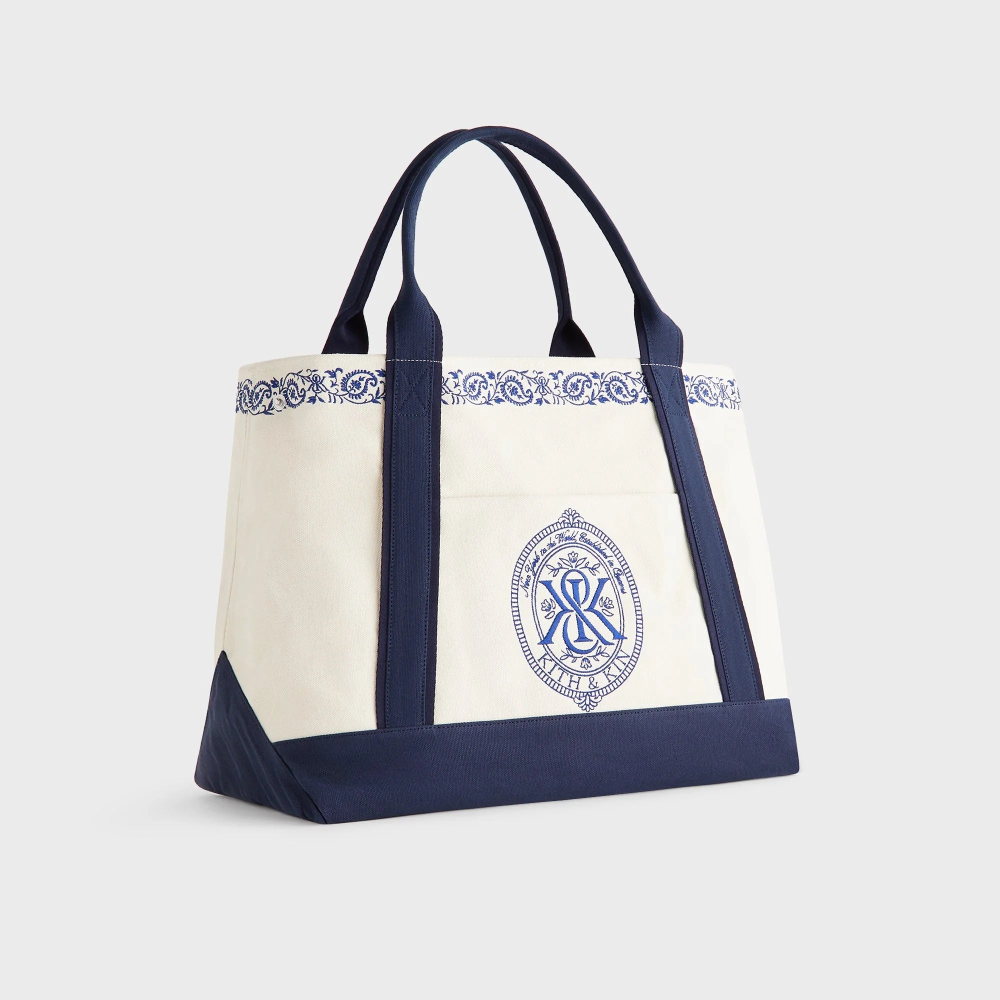 Kith Embroidered Canvas Tote Bag - Sandrift