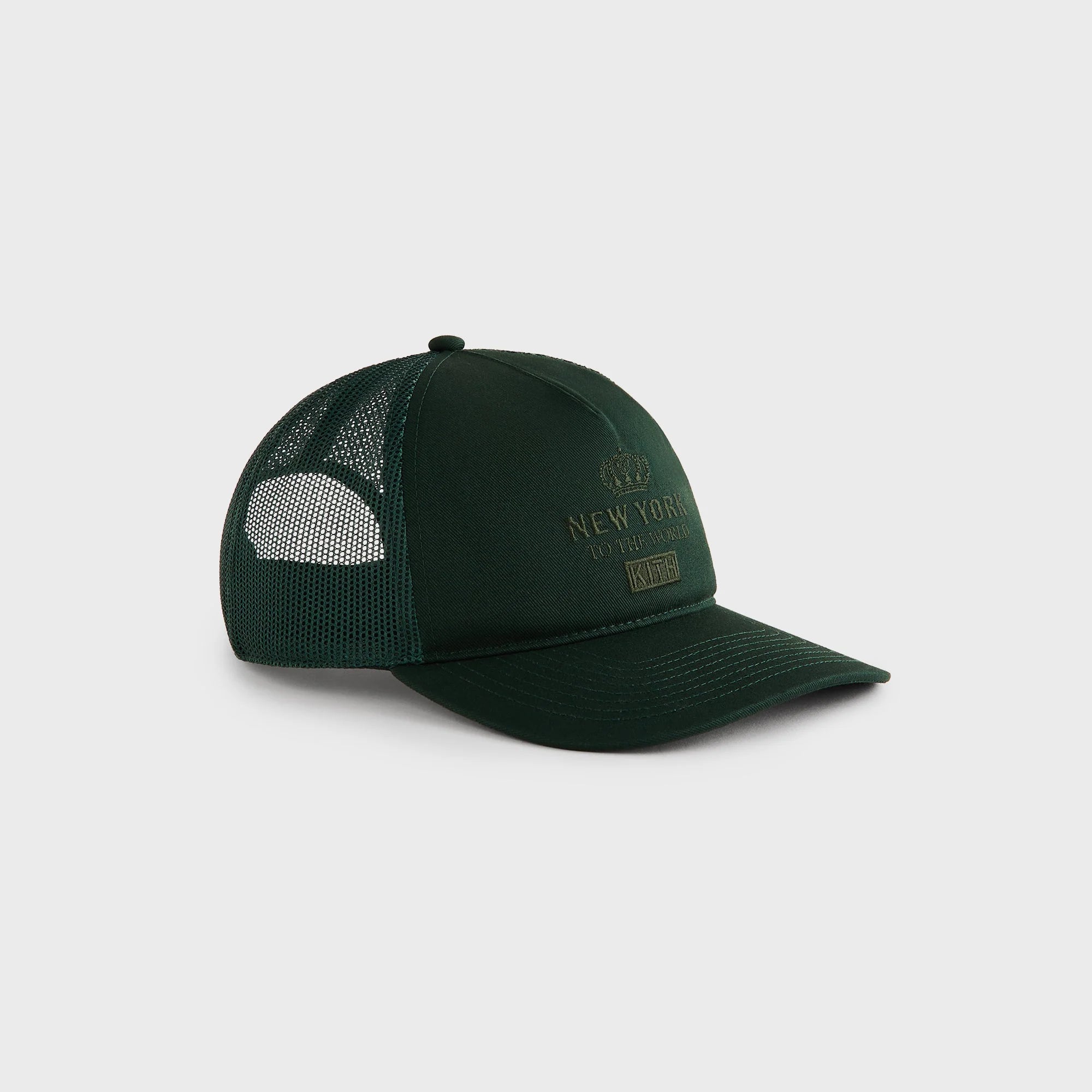 Kith New York To The World Relaxed Twill Nolan Trucker Hat - Stadium