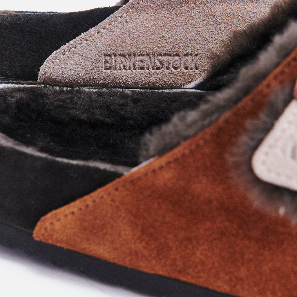 Kith for Birkenstock Arizona Shearling - Mink / Dark Brown