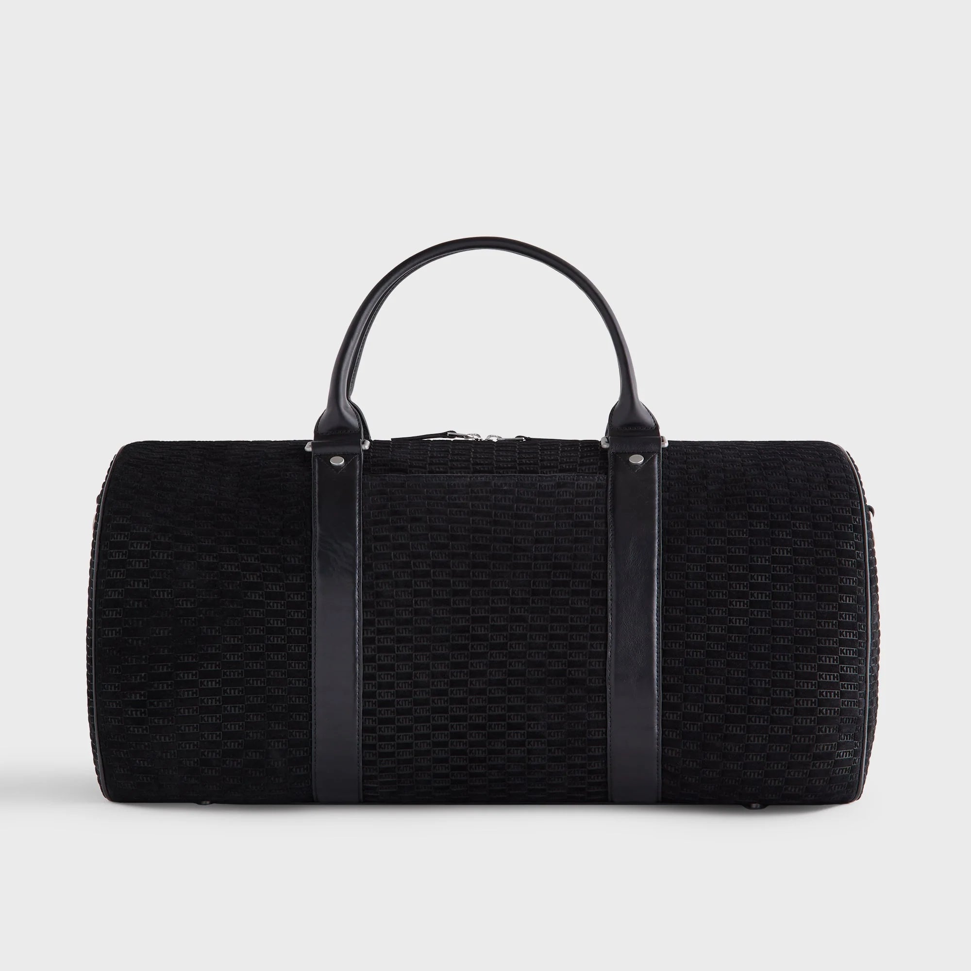 Kith Monogram Suede Traveler K55 Bag - Black