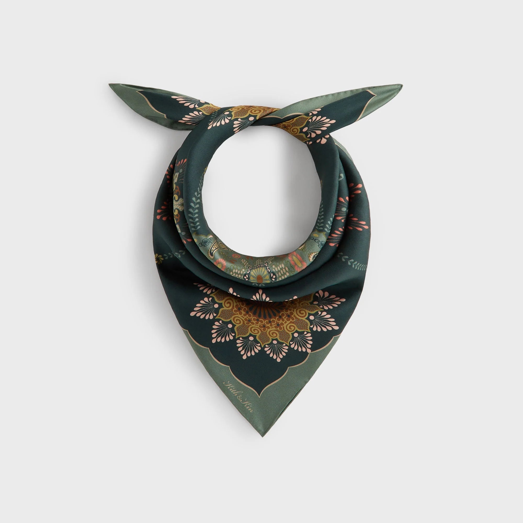 Kith Floral Printed Palm Silk Scarf - Stadium