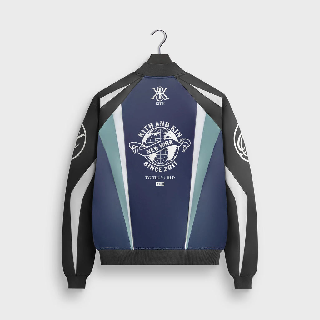 Kith Roy Racing Nylon Bomber Jacket - Nocturnal