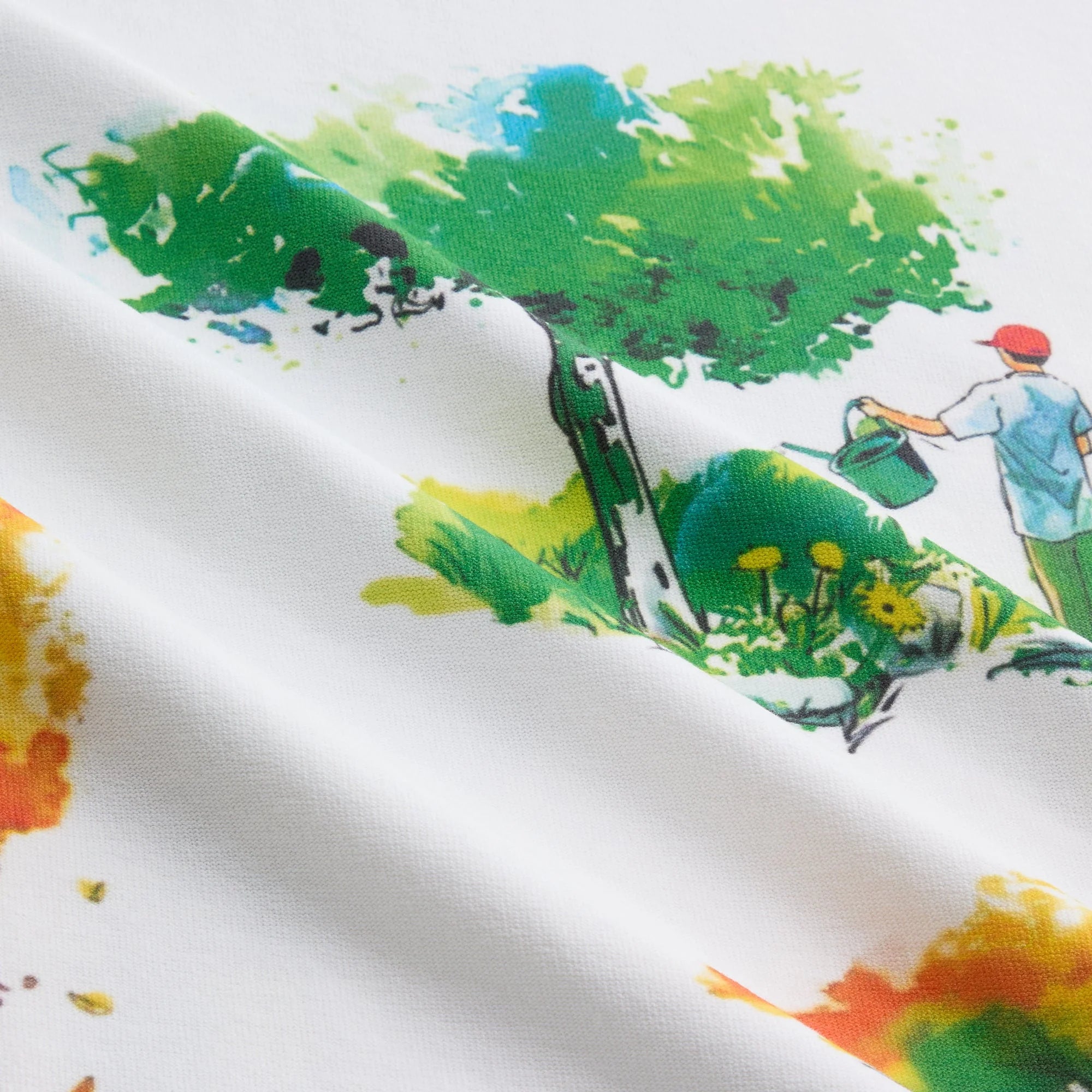 Kith & New Balance Watercolor Quinn Tee - White