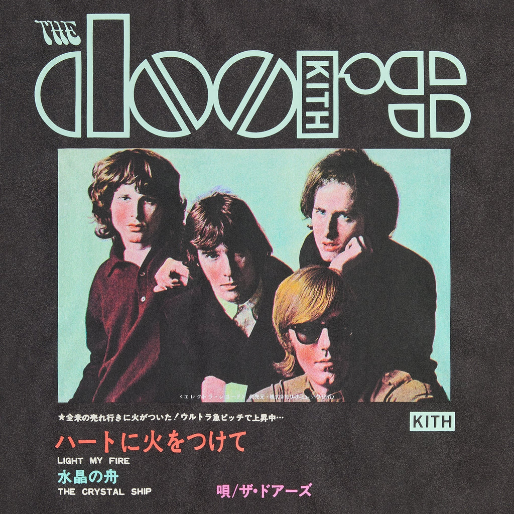 Kith Records for The Doors Japan Import Vintage Tee - Black