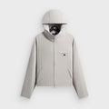 Kith Pinstripe Matteo Zip Up Hoodie - Light Heather Grey