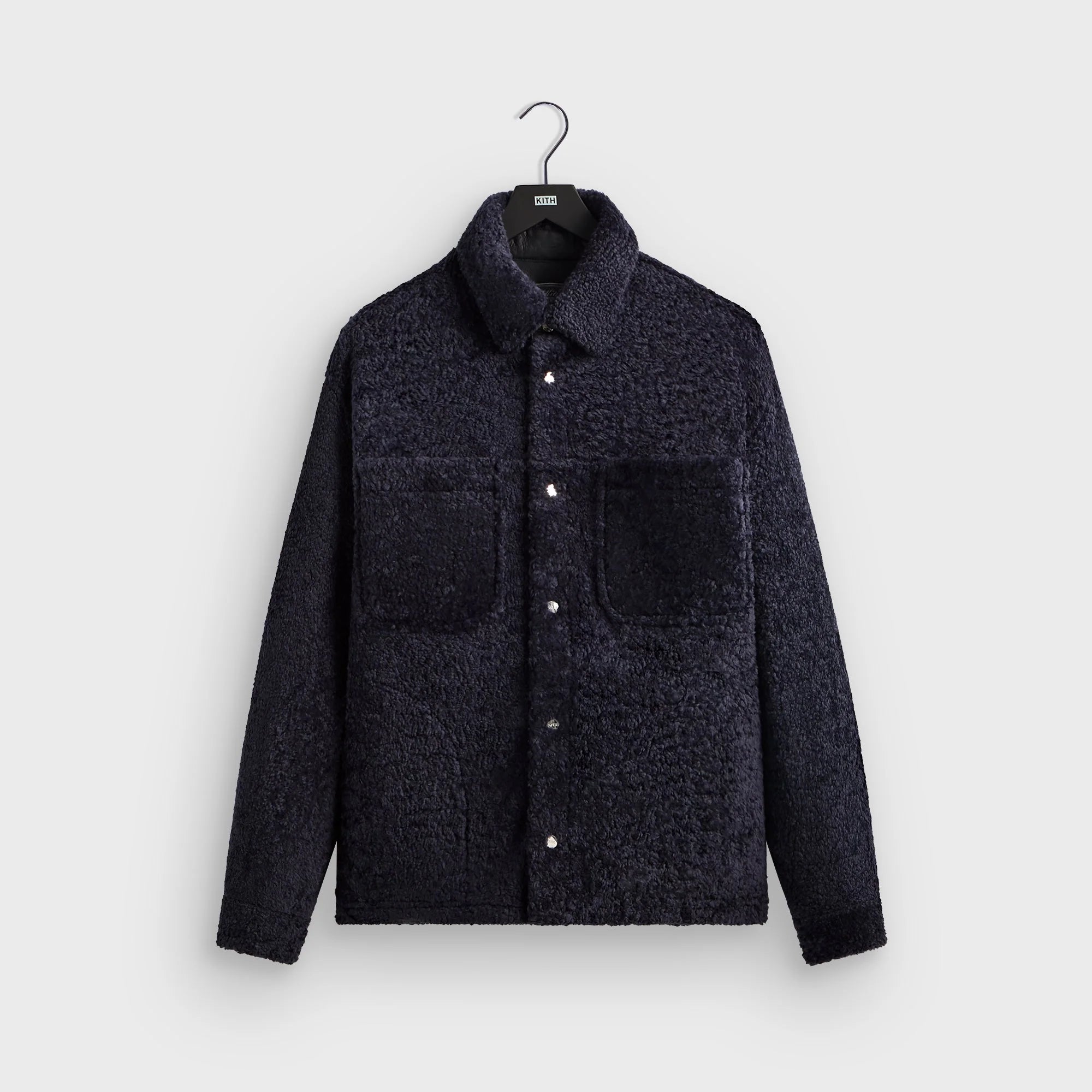 Kith Shearling Ace Shirt Jacket - Ink