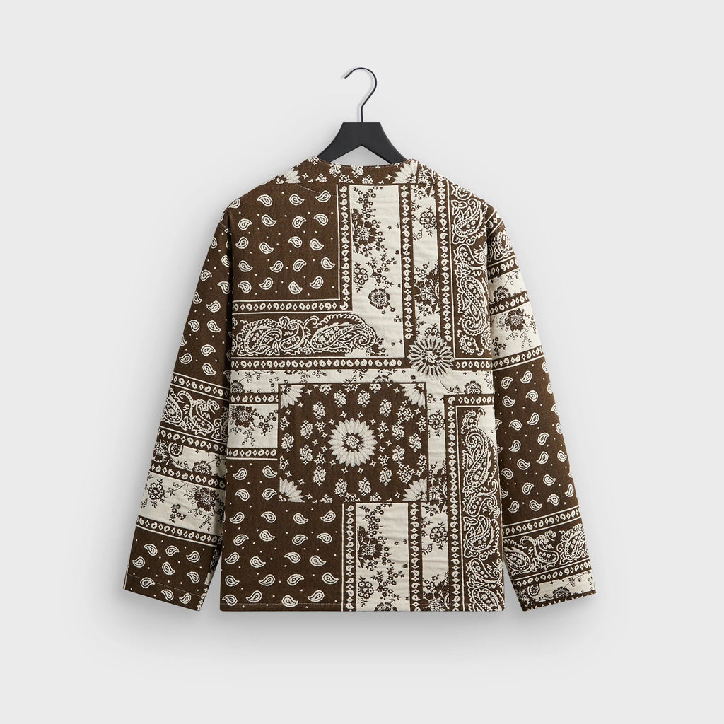 Kith Bandana Jacquard Long Sleeve Willis Shirt - Coffee