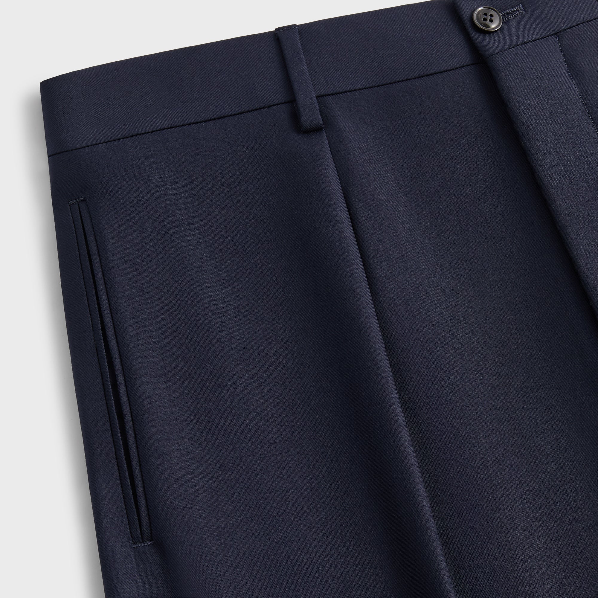 Giorgio Armani & Kith &Kin Flat Front Trouser - Blue / Navy