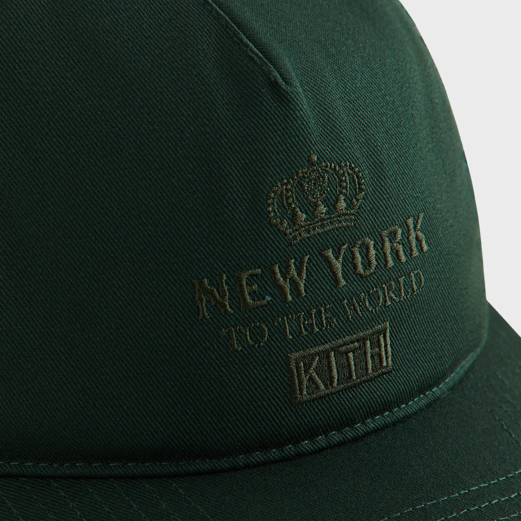 Kith New York To The World Relaxed Twill Nolan Trucker Hat - Stadium