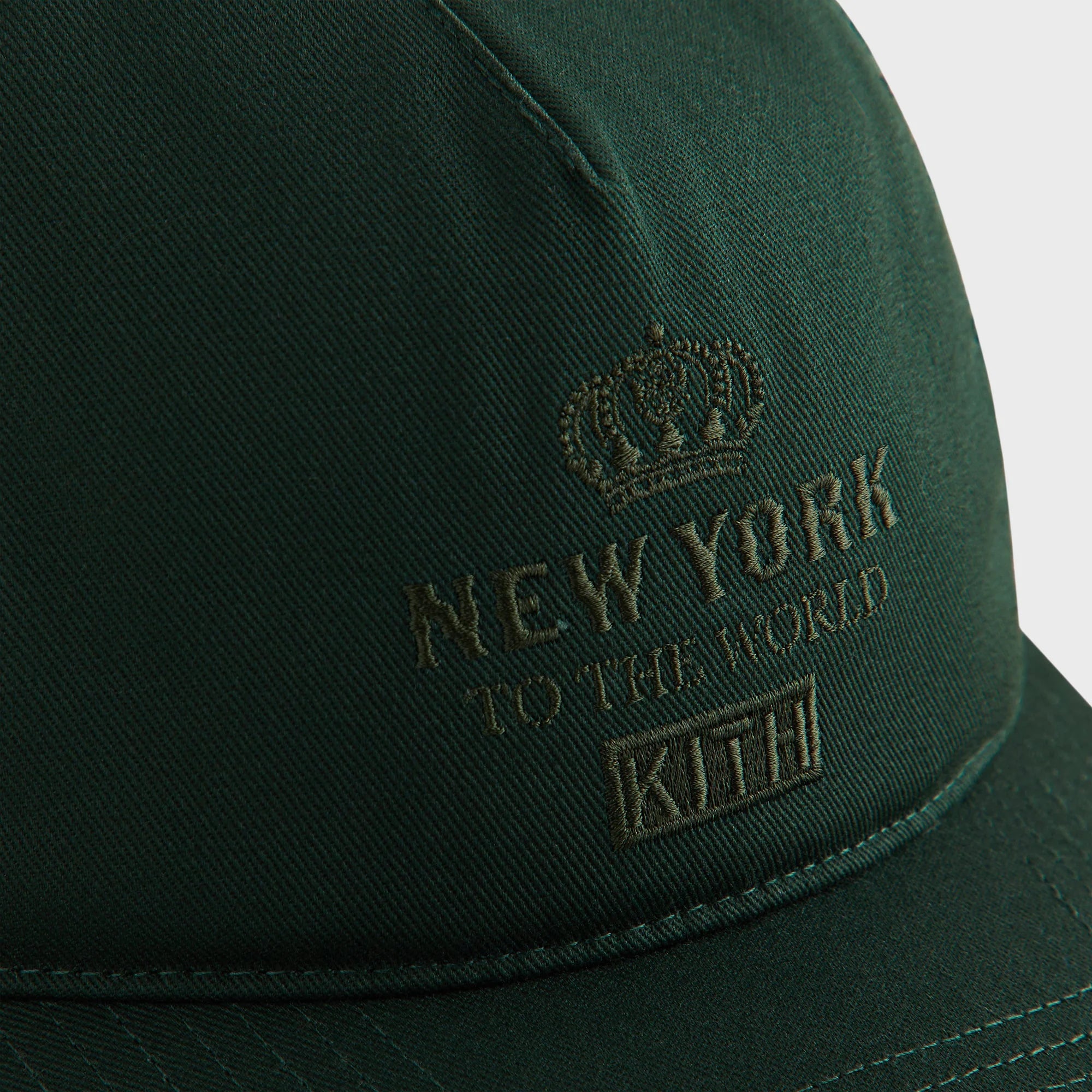 Kith New York To The World Relaxed Twill Nolan Trucker Hat - Stadium