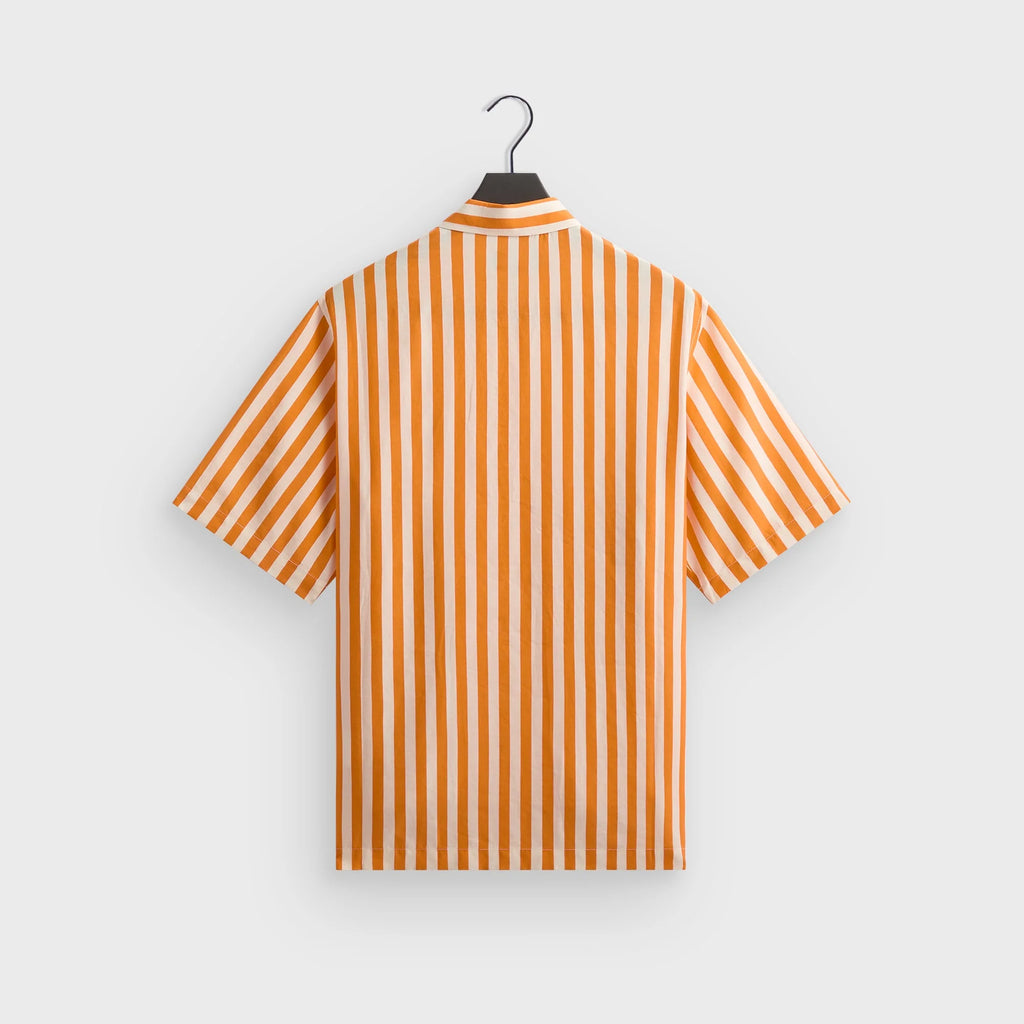 Kith Striped Thompson Camp Collar Shirt - Tiger