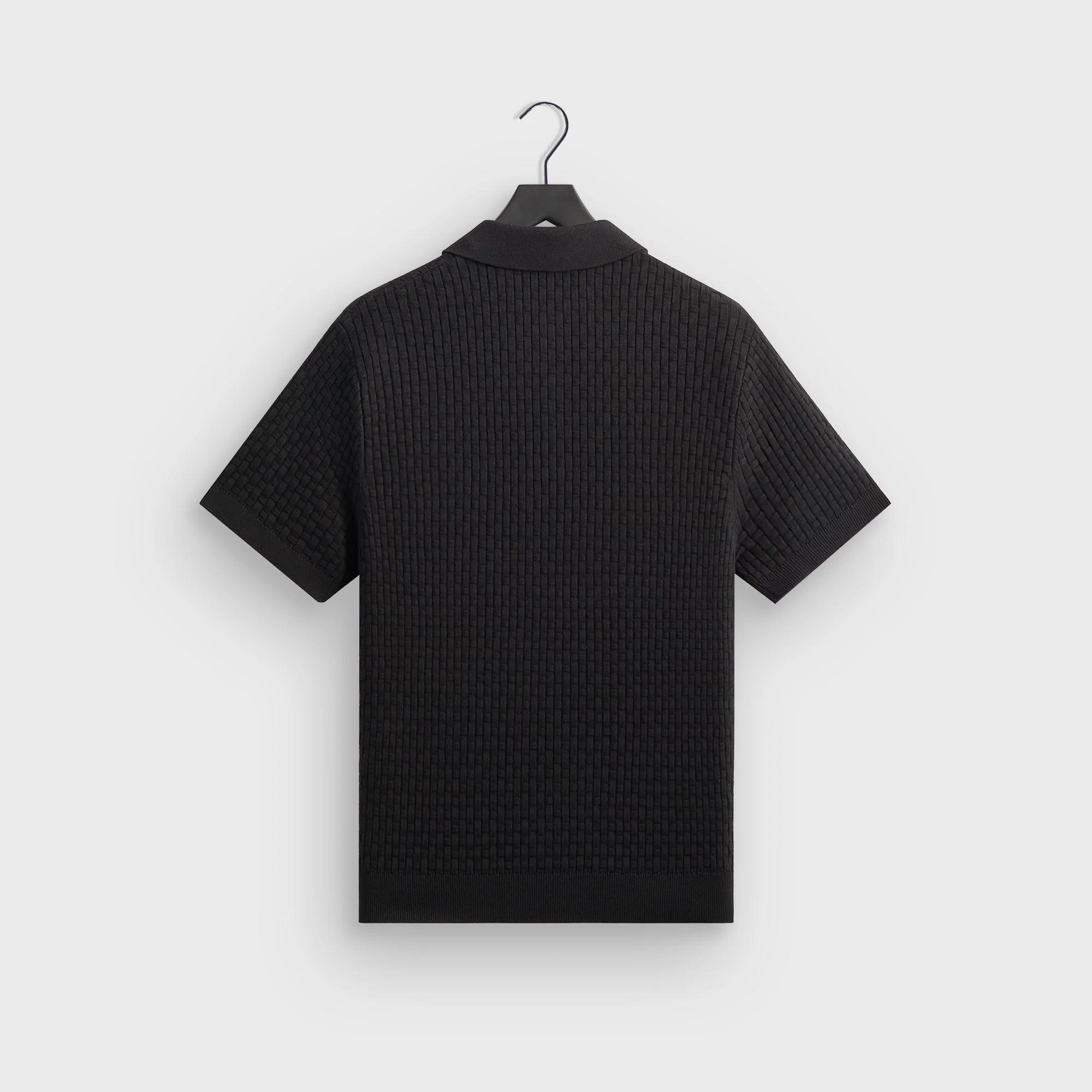 Kith Basket Weave Tilden Polo - Black