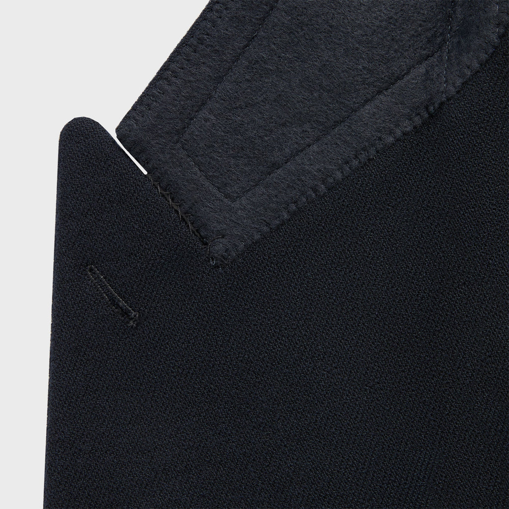 Giorgio Armani & Kith &Kin The Traveler Virgin Wool Double-Breasted Jacket - Ink