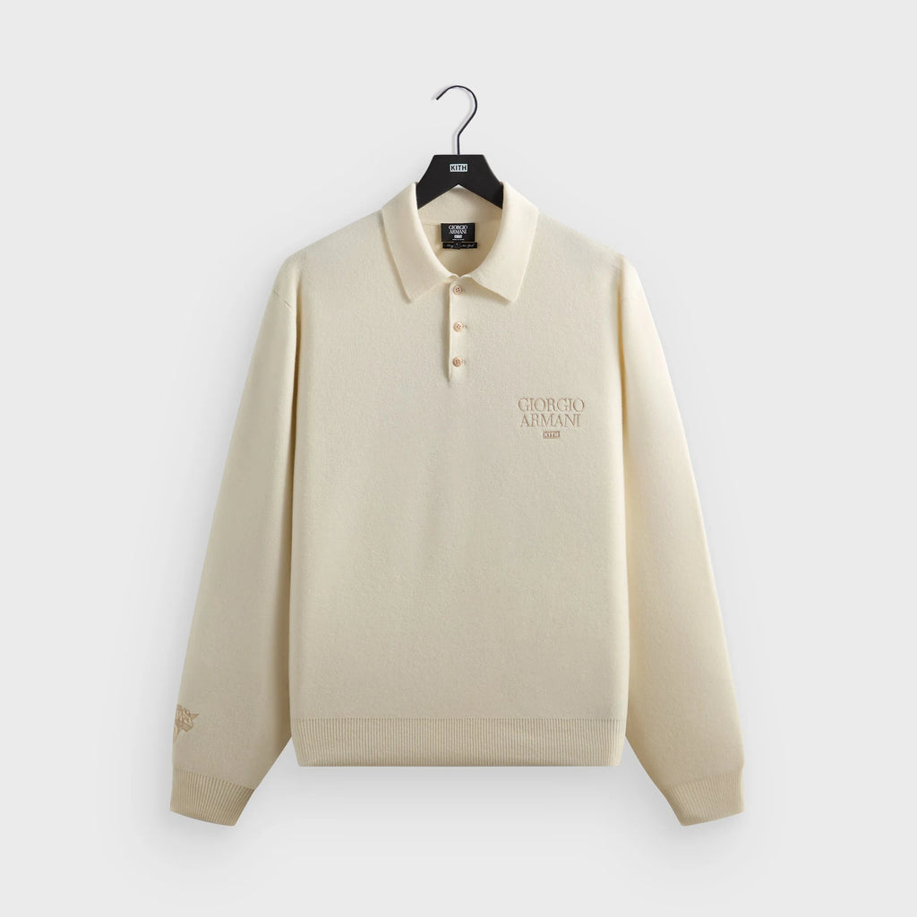 Giorgio Armani & Kith for the New York Knicks Harmon Rugby Polo - Sandrift