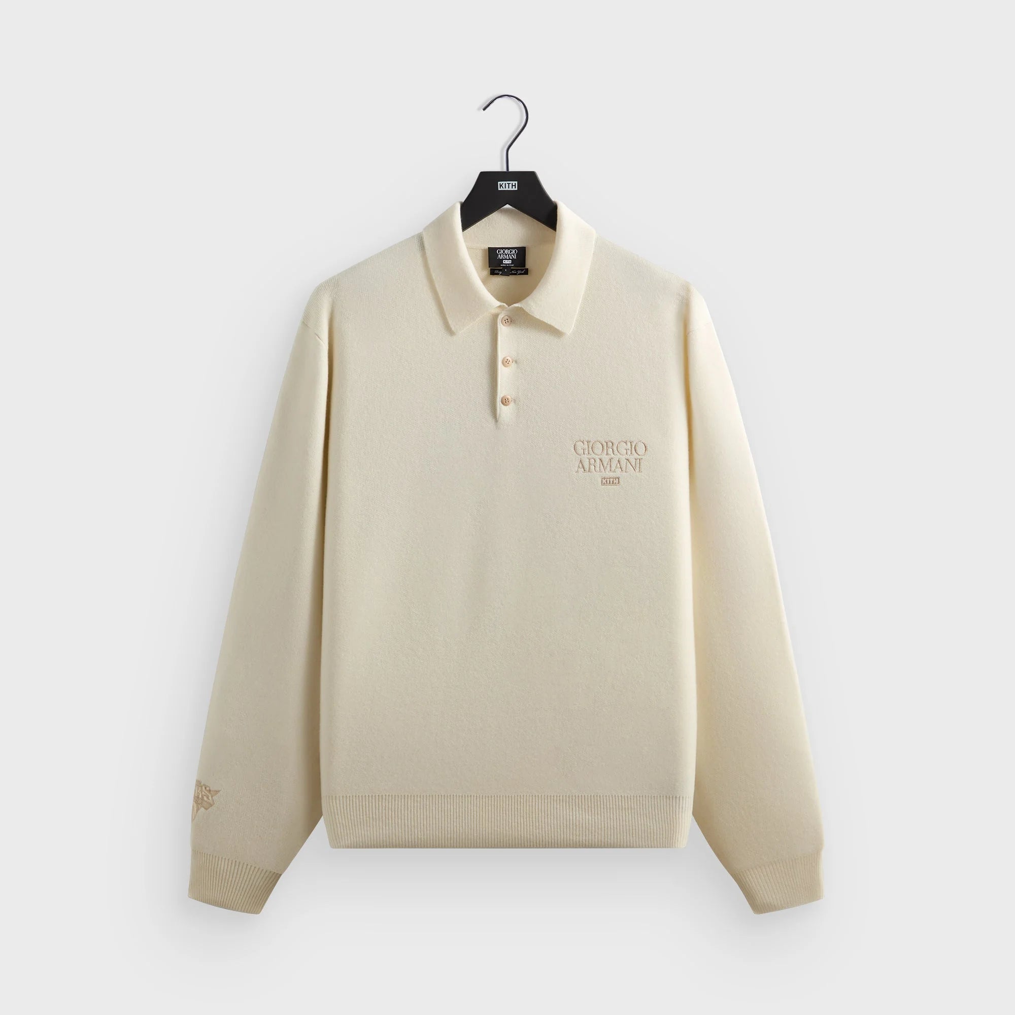 Giorgio Armani & Kith for the New York Knicks Harmon Rugby Polo - Sandrift