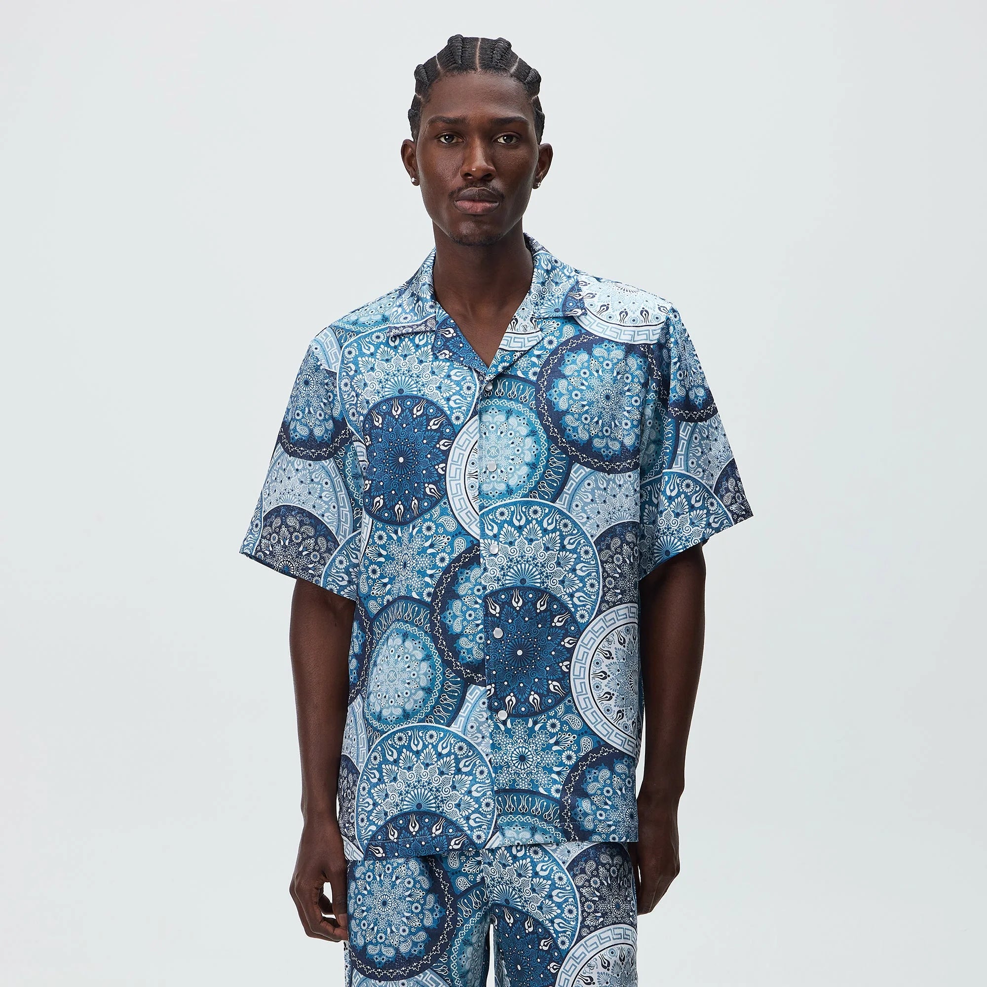 Kith Mosaic Mandala Thompson Camp Collar Shirt - Novel