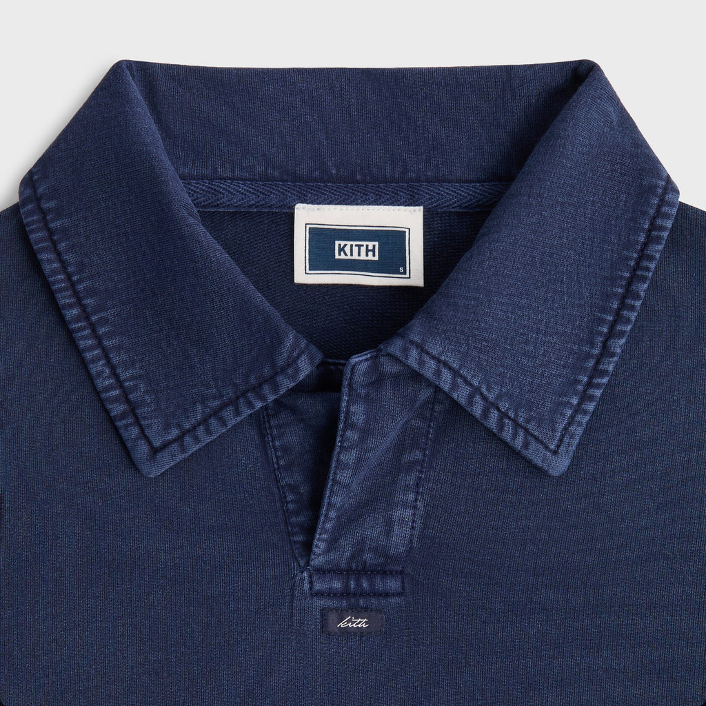 Kith Indigo Micro Fleece Nelson Pullover - Dark Indigo