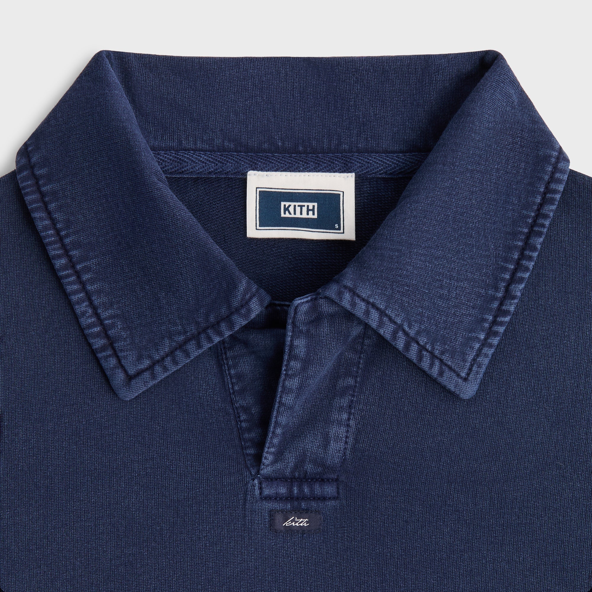 Kith Indigo Micro Fleece Nelson Pullover - Dark Indigo