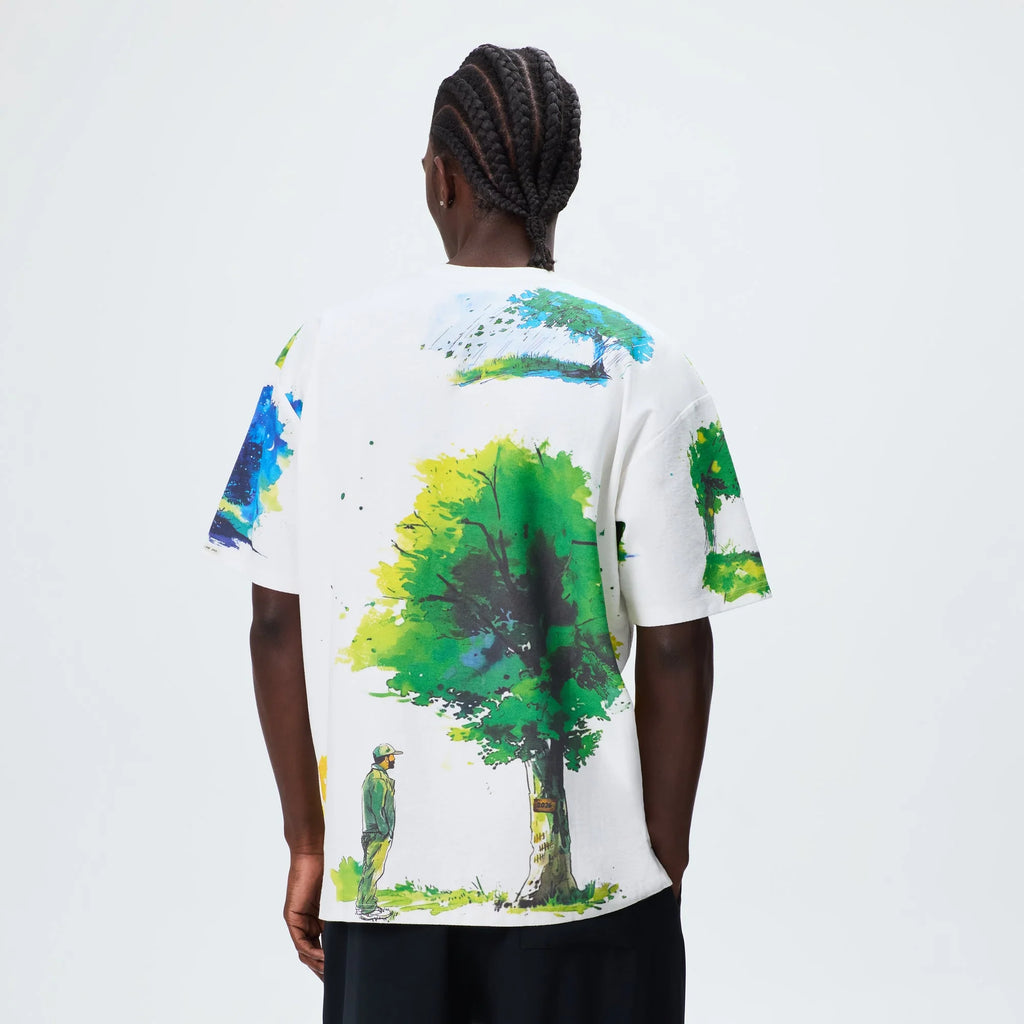 Kith & New Balance Watercolor Quinn Tee - White