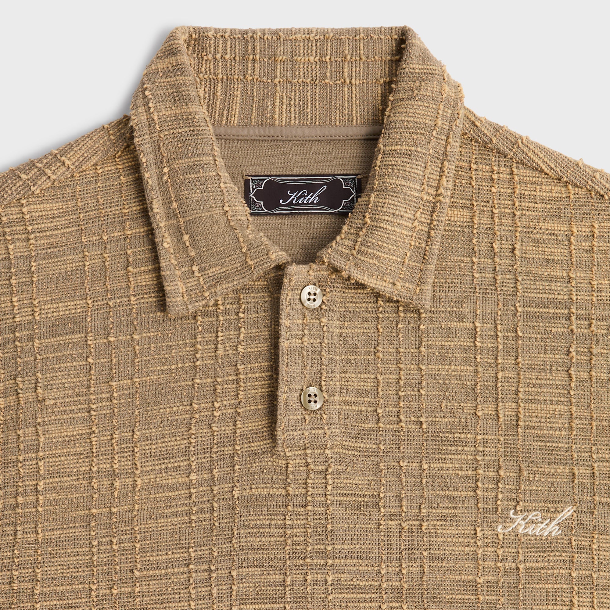 Kith High Twist Tweed Graham Polo - Palomino