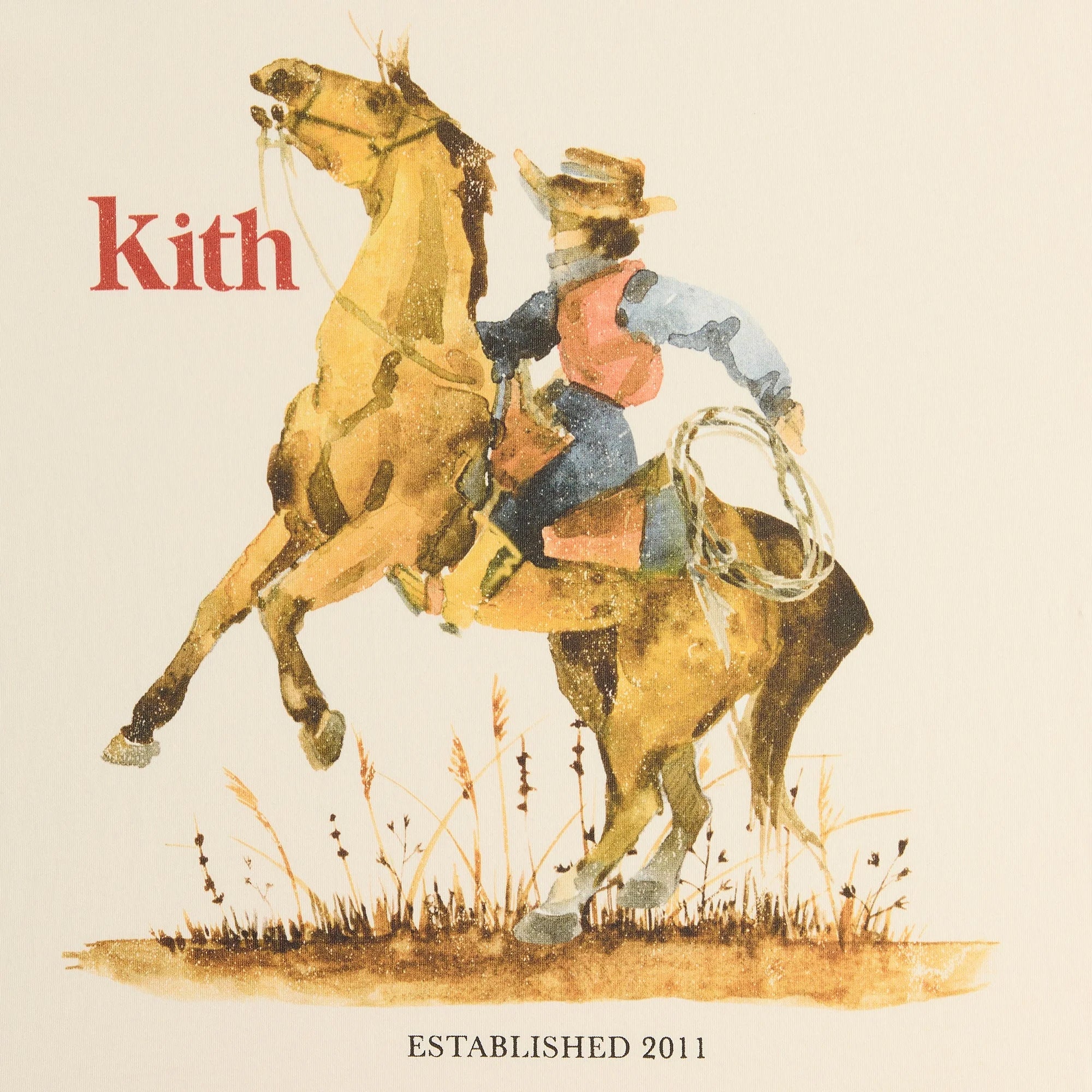 Kith Cowboy Vintage Tee - Sandrift