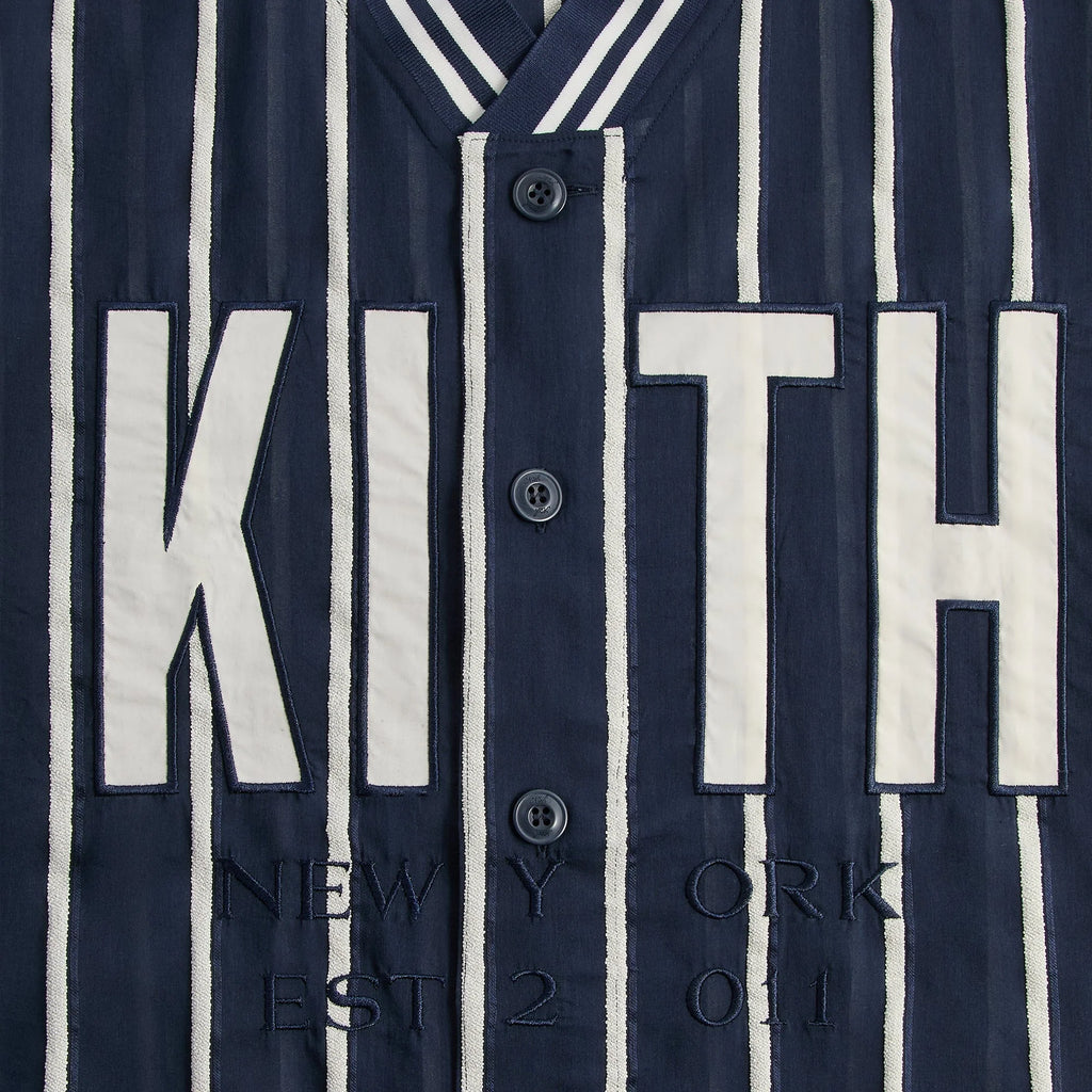 Kith Silk Linen Chenille Stripe Pacey Shirt - Nocturnal