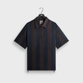 &Kin Montis Quarter Zip Faille Shirt - Cosmos