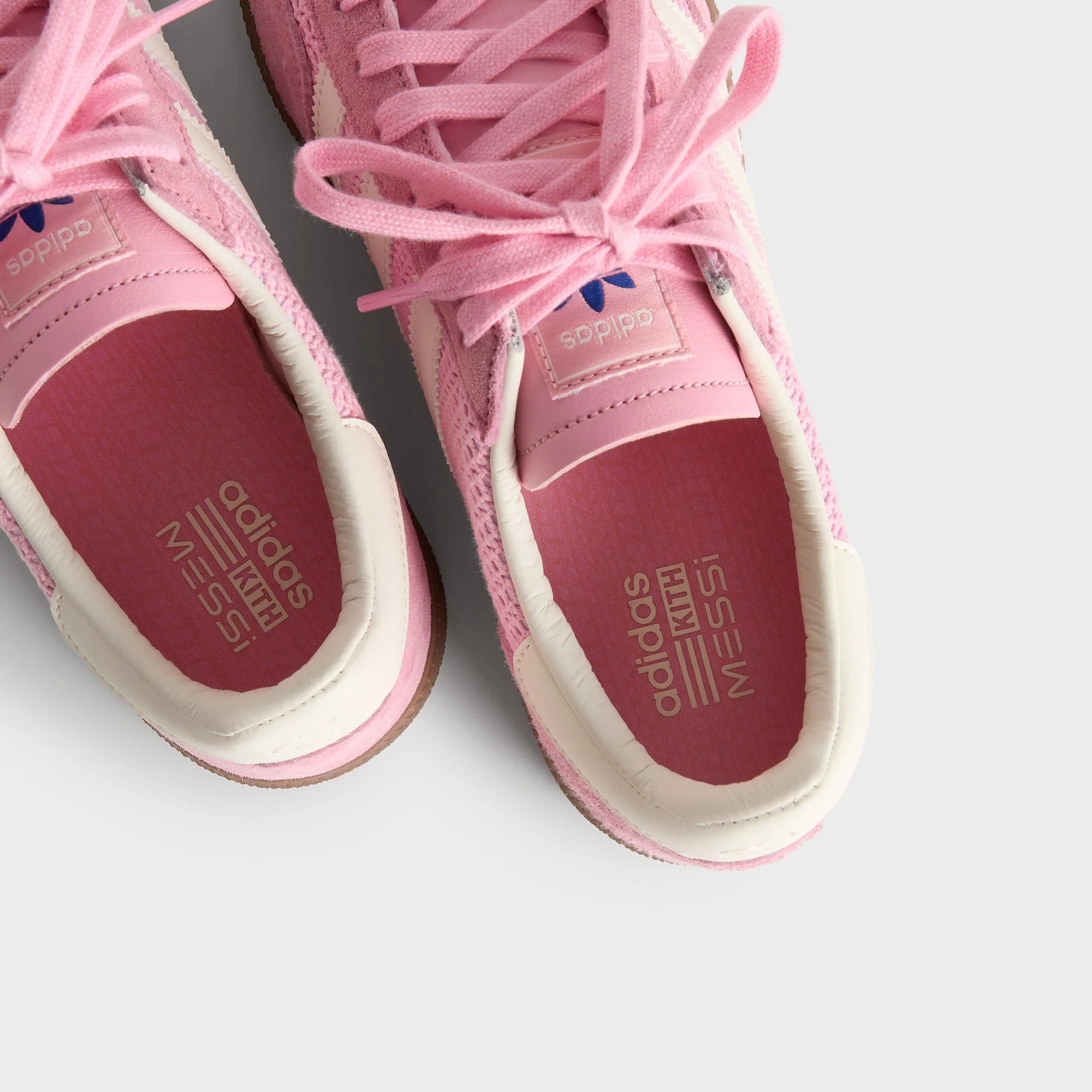Kith & Messi for adidas Football Handball Spezial - Light Pink / Off White / Gum