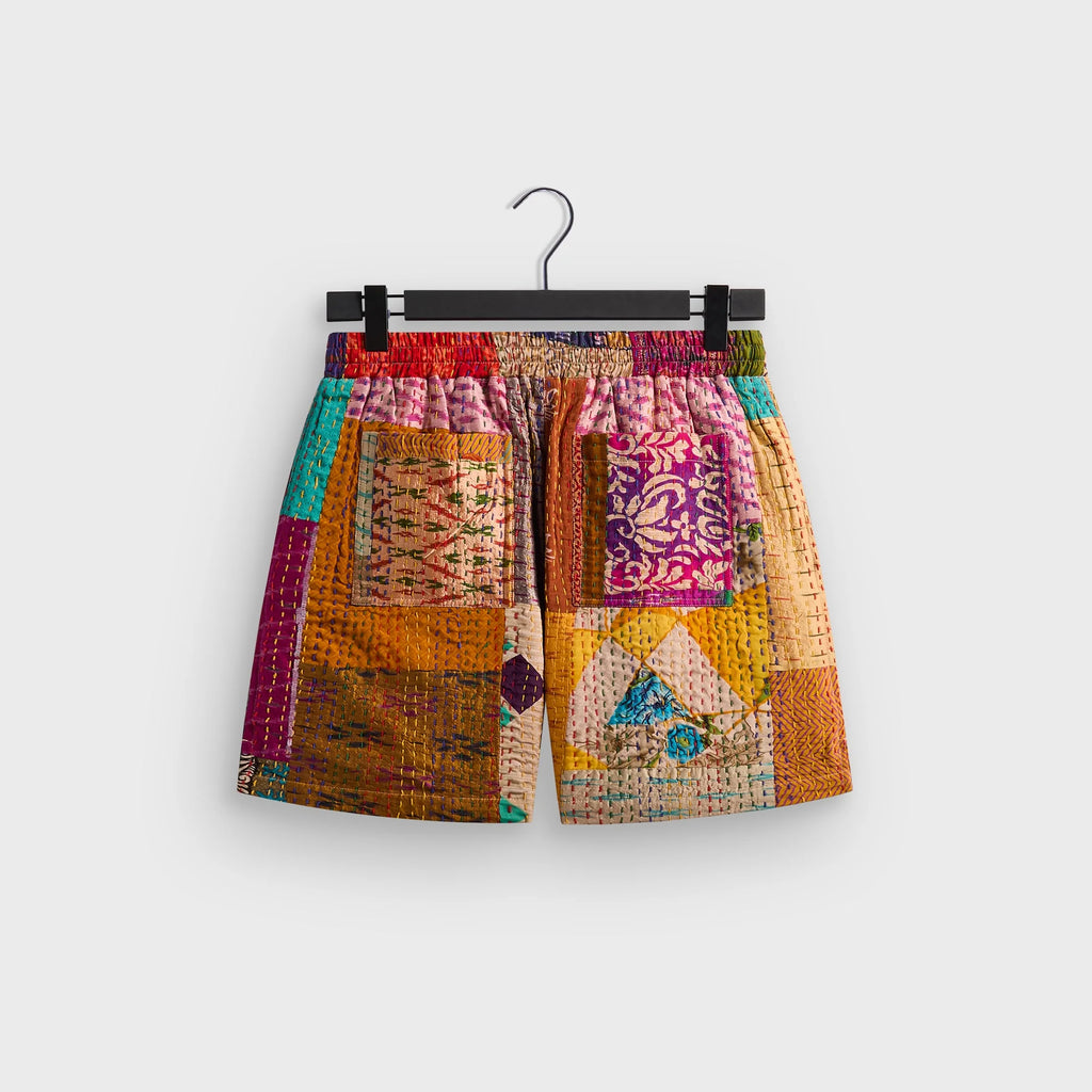 &Kin Tal Patchwork Short - Gold / Multi