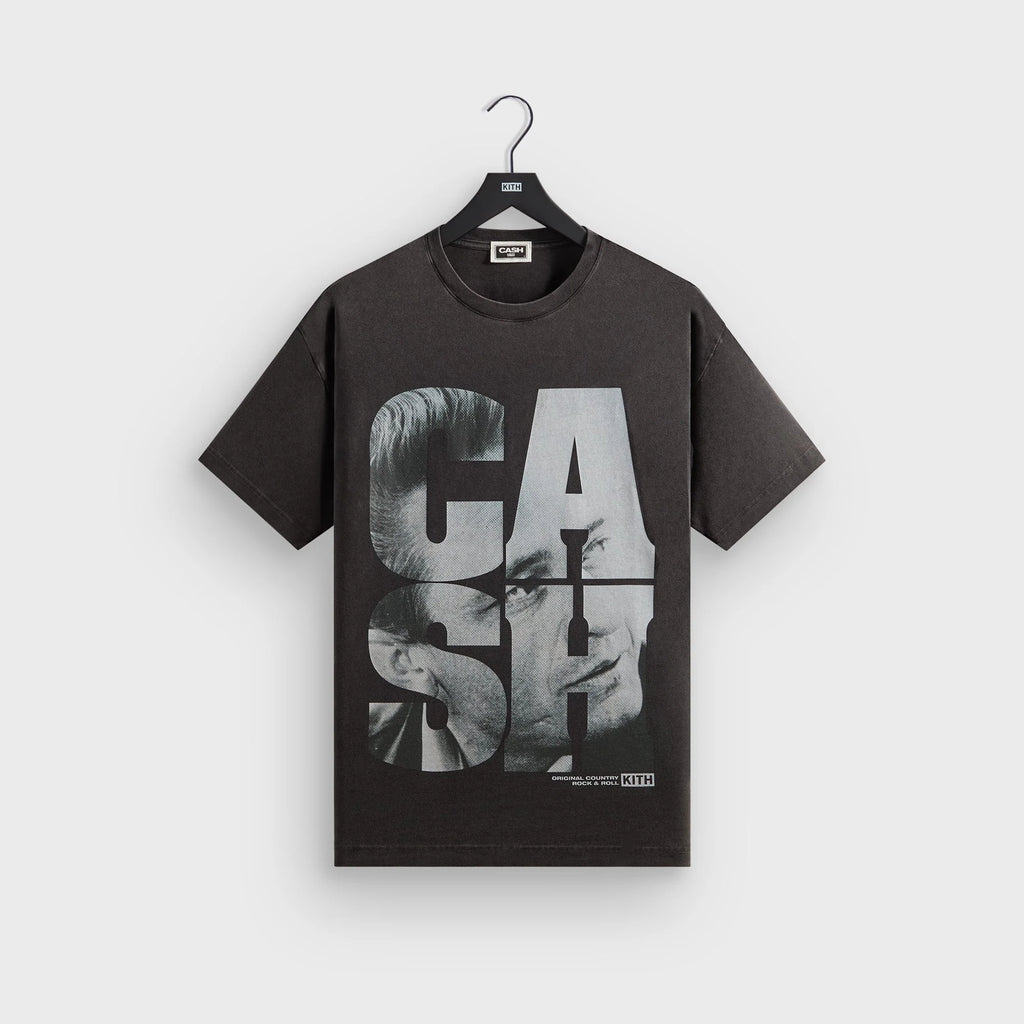 Kith Records for Johnny Cash Rock N Roll Vintage Tee - Black