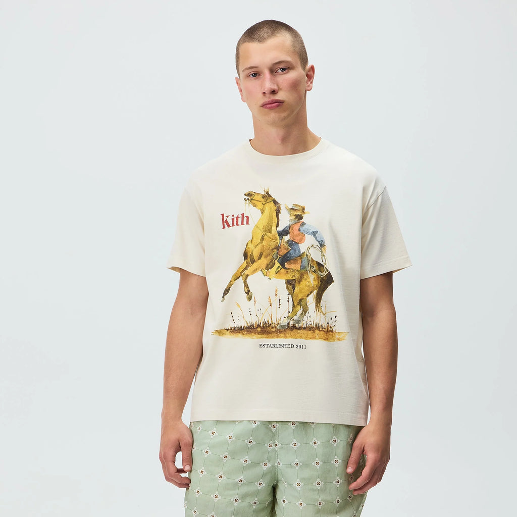 Kith Cowboy Vintage Tee - Sandrift