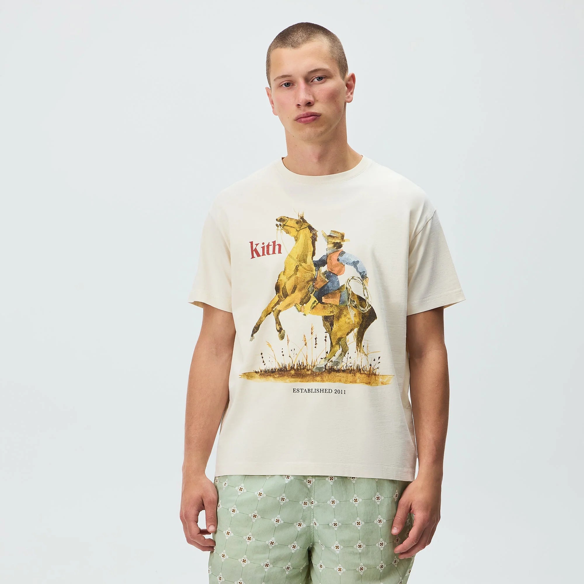 Kith Cowboy Vintage Tee - Sandrift