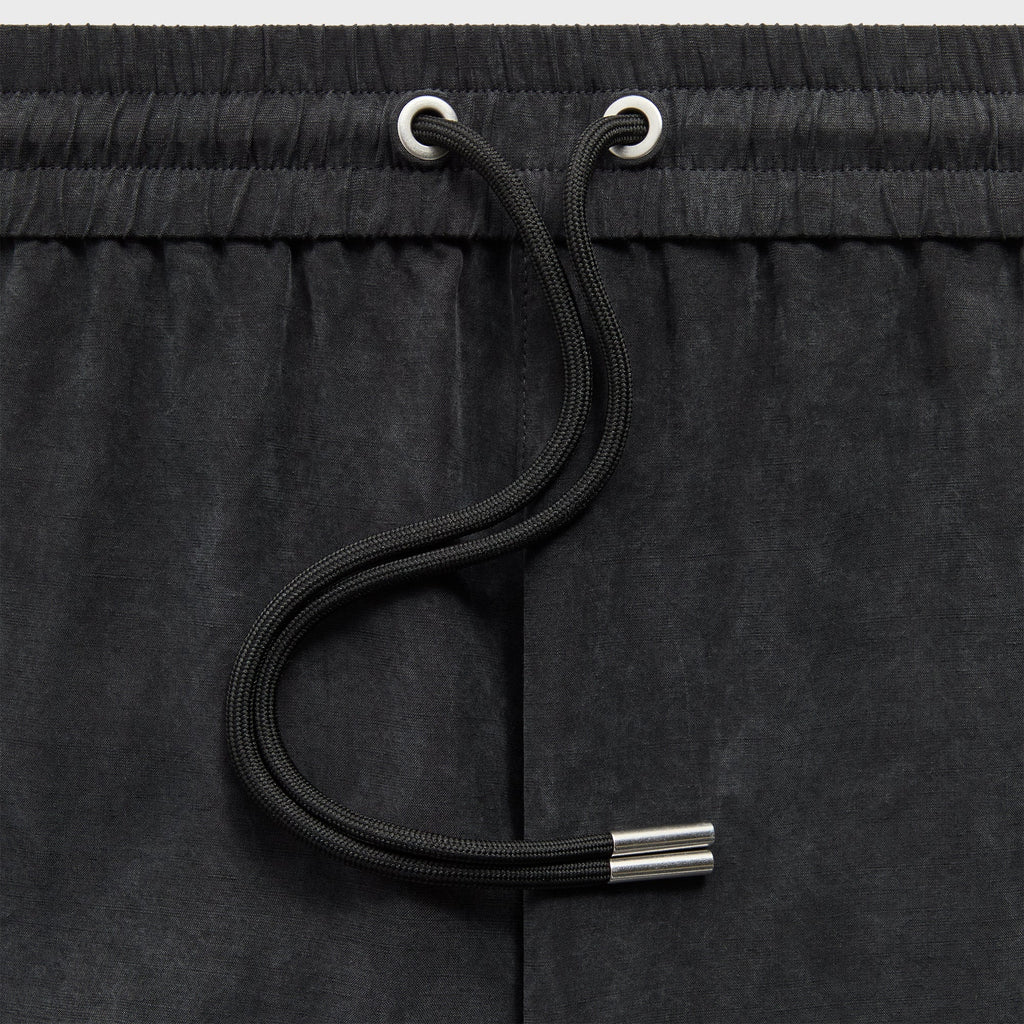 &Kin Cupro Linen Dylan Short - Black