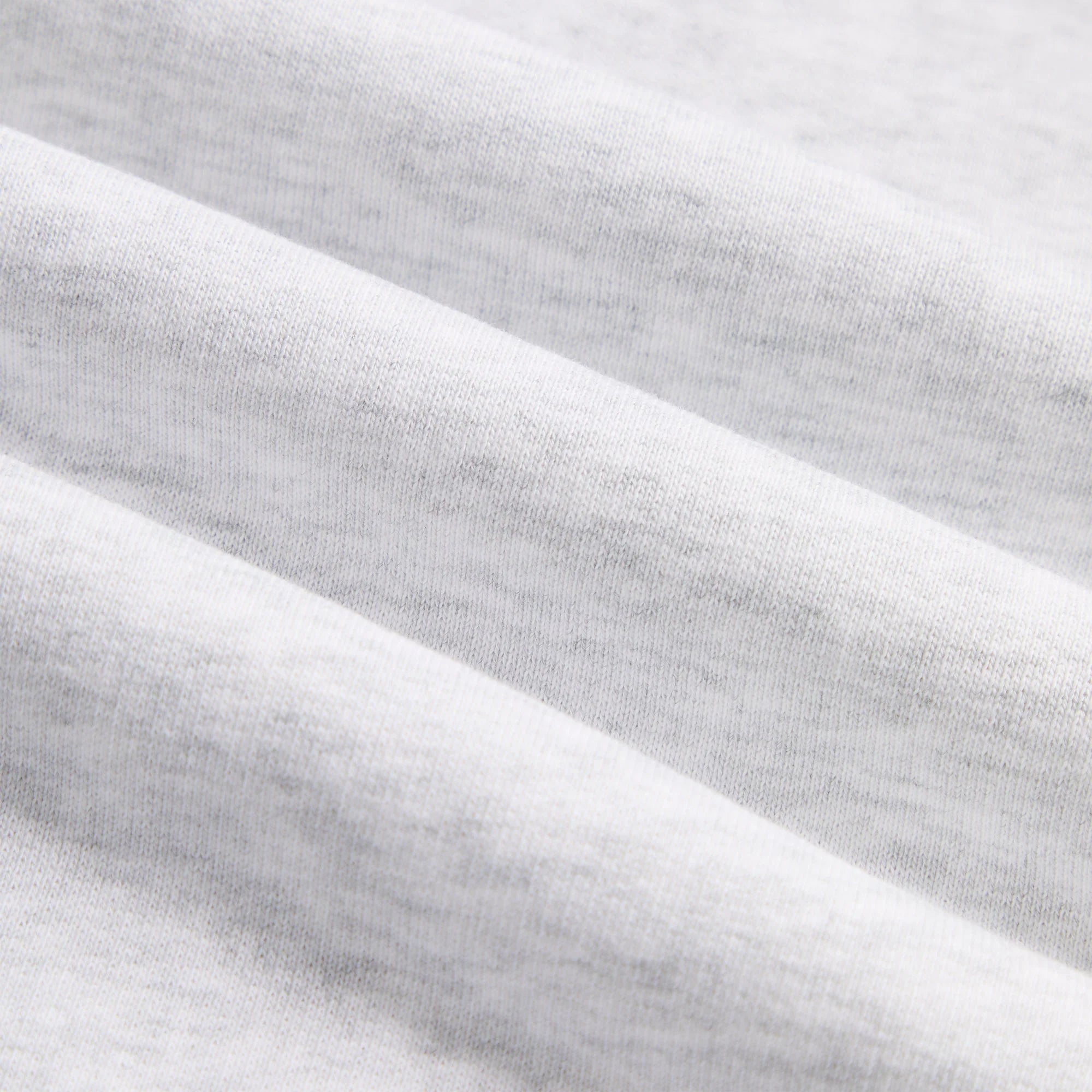 Kith Rib Neck Cropped Camden Hoodie - Light Heather Grey