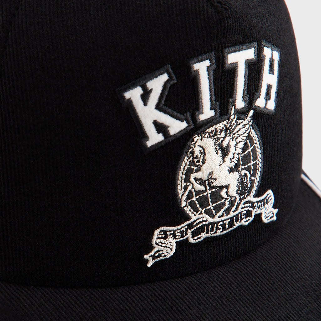 Kith Micro Cord Nolan Trucker Hat - Black