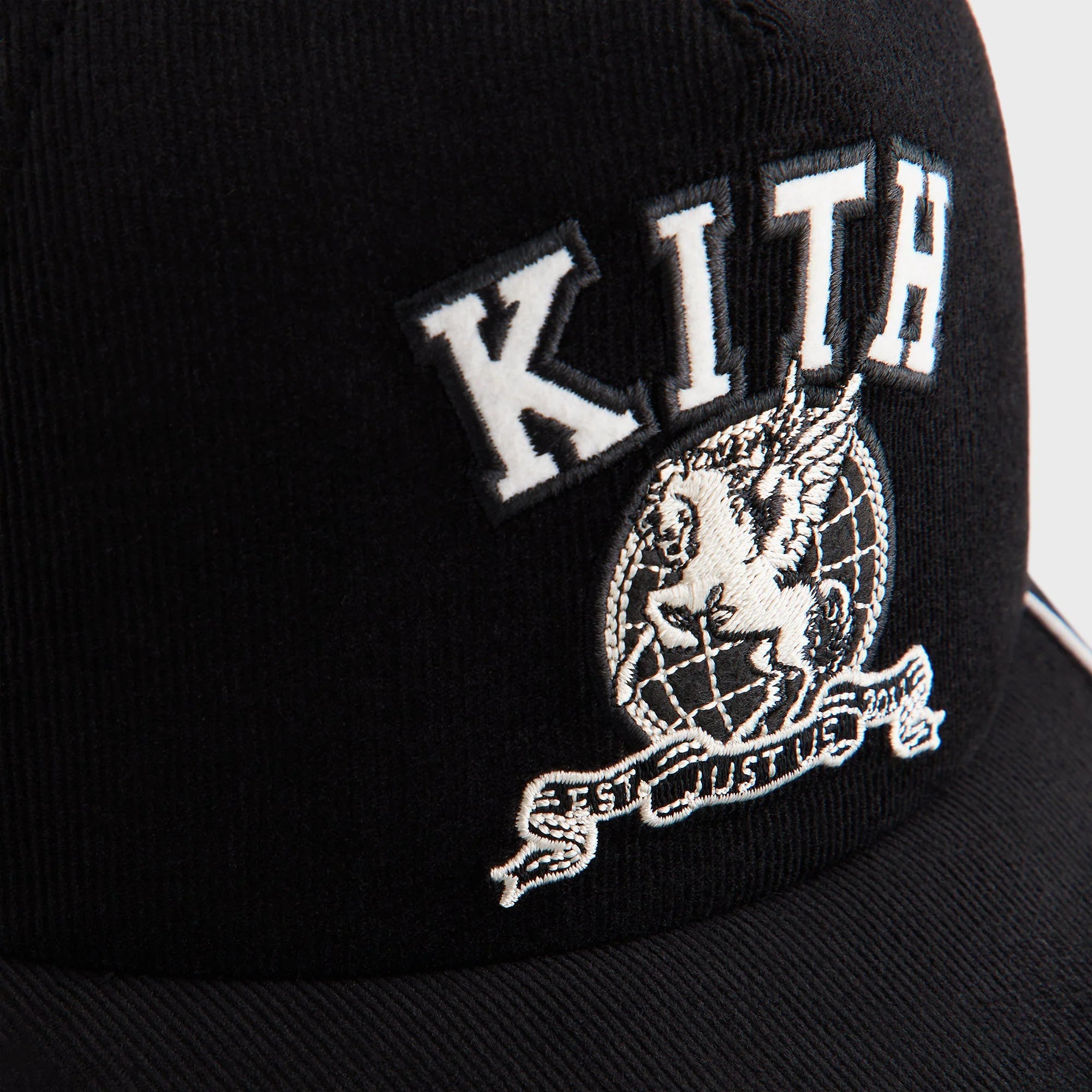 Kith Micro Cord Nolan Trucker Hat - Black