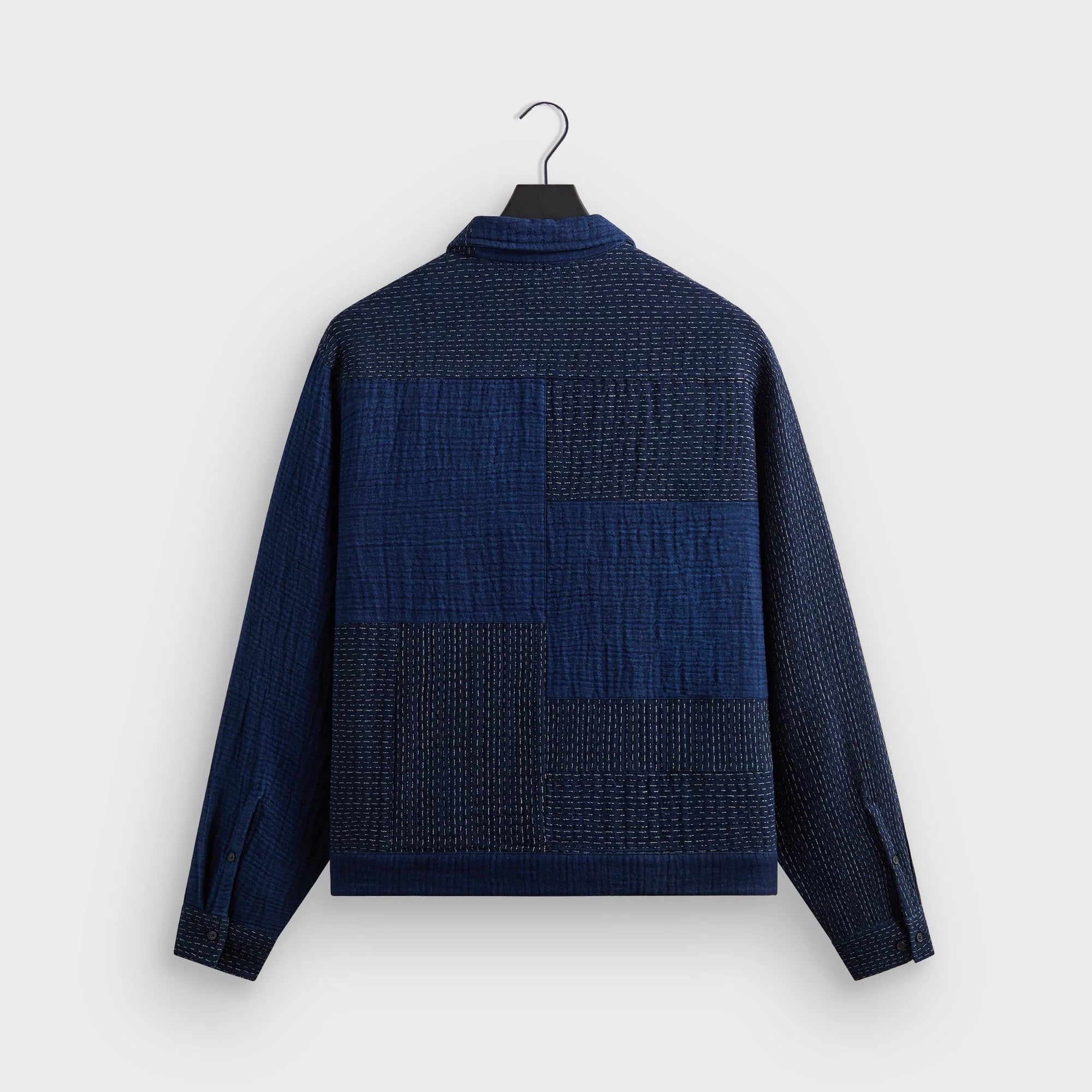 Kith Stitched Patchwork Connor Blouson Jacket - Dark Indigo