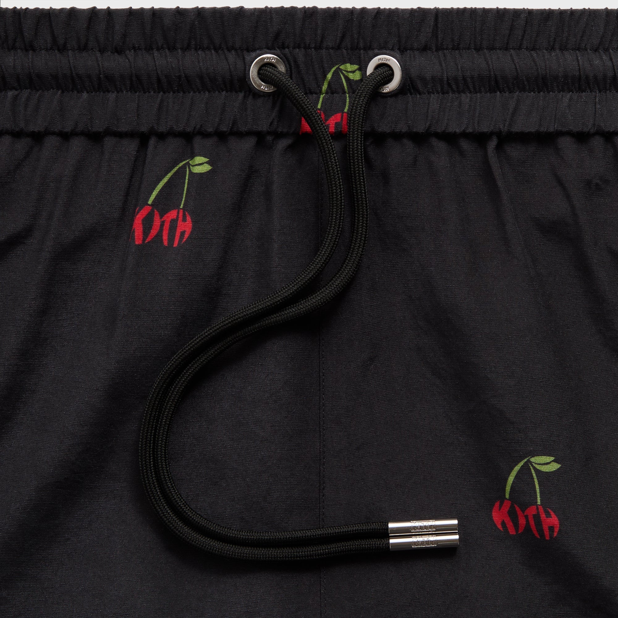 Kith Printed Cherry Cupro Linen Active Short - Black