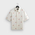 Kith Embroidered Cherry Oxford Cotton Harvey Shirt - Sandrift