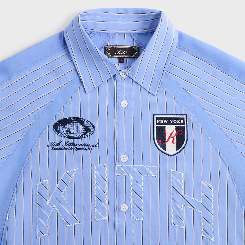 Kith Striped Poplin Shelton Shirt - Bliss