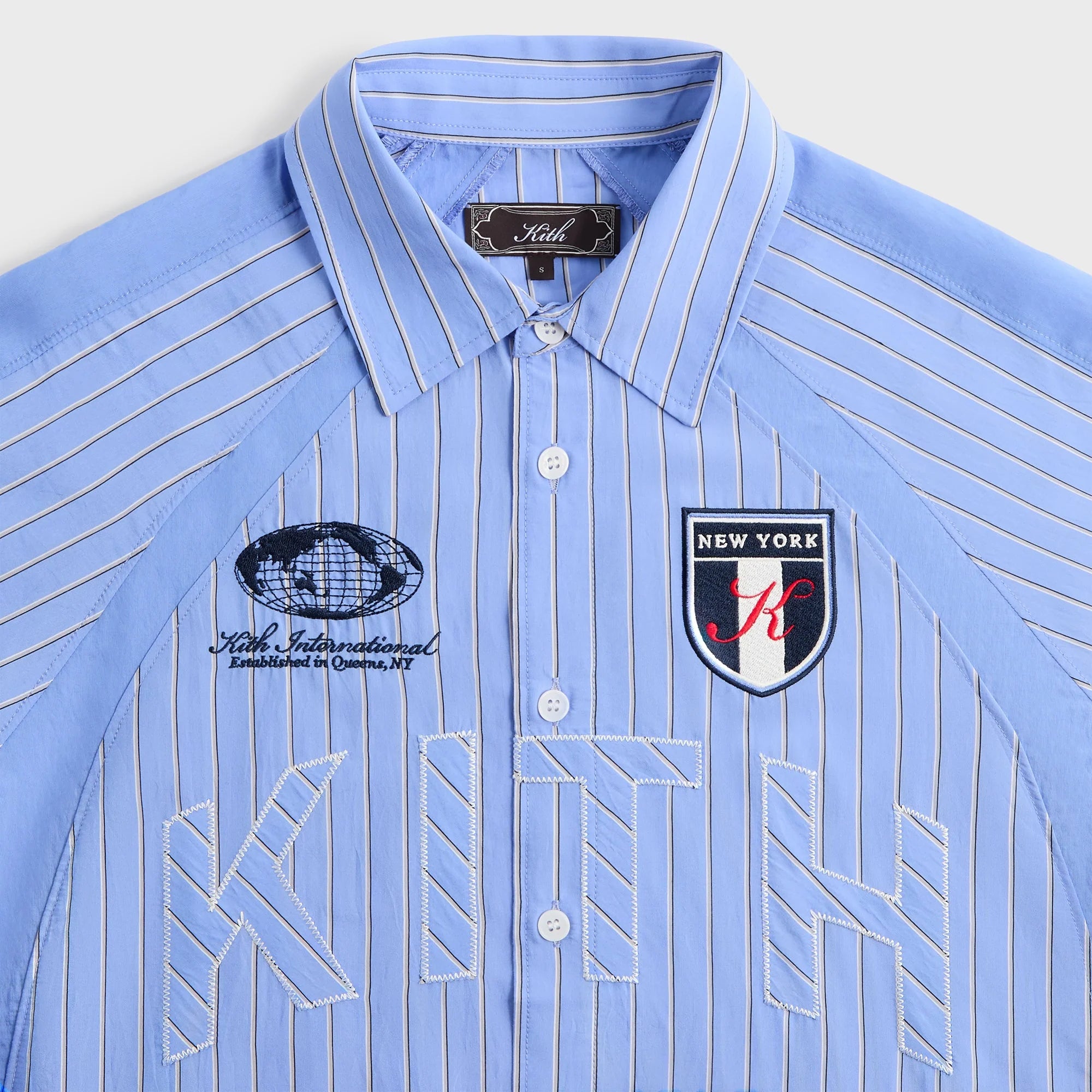 Kith Striped Poplin Shelton Shirt - Bliss