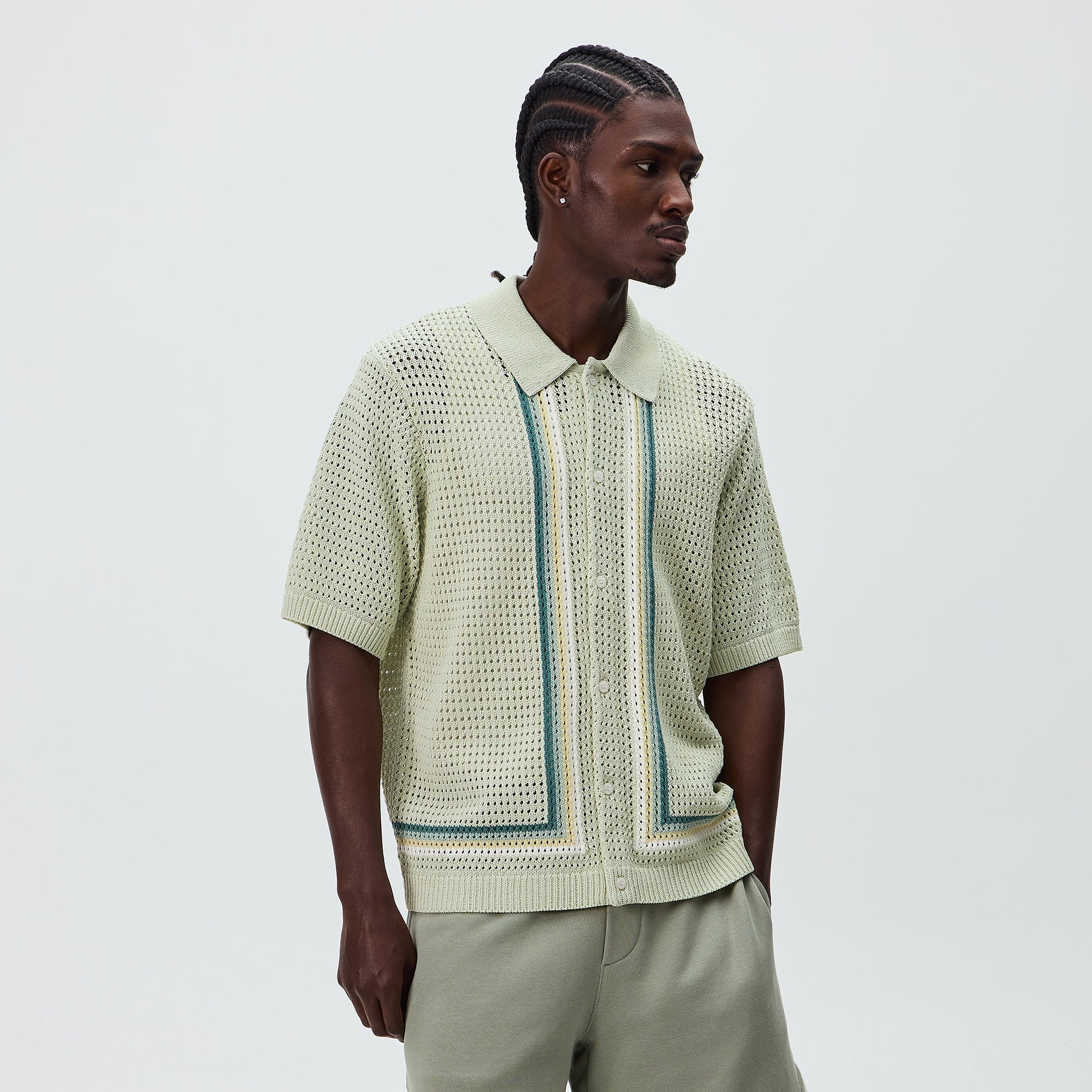 Kith Thompson Crochet Buttondown - Fresh